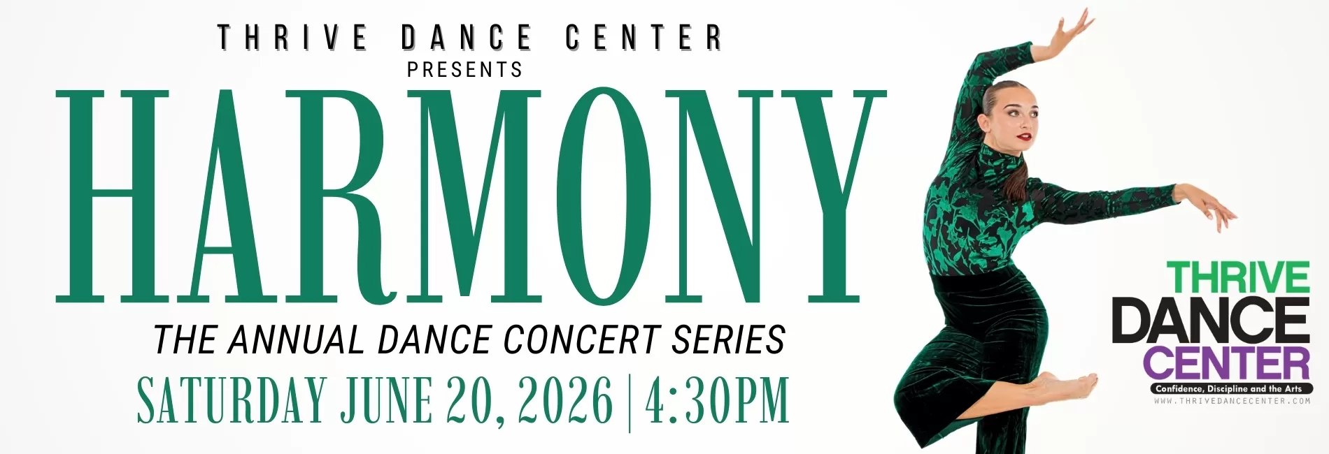 Thrive Dance Center 15th Annual Dance Concert Series "Harmony" Show 4: Teen & Senior dancers (Ages 11–18)