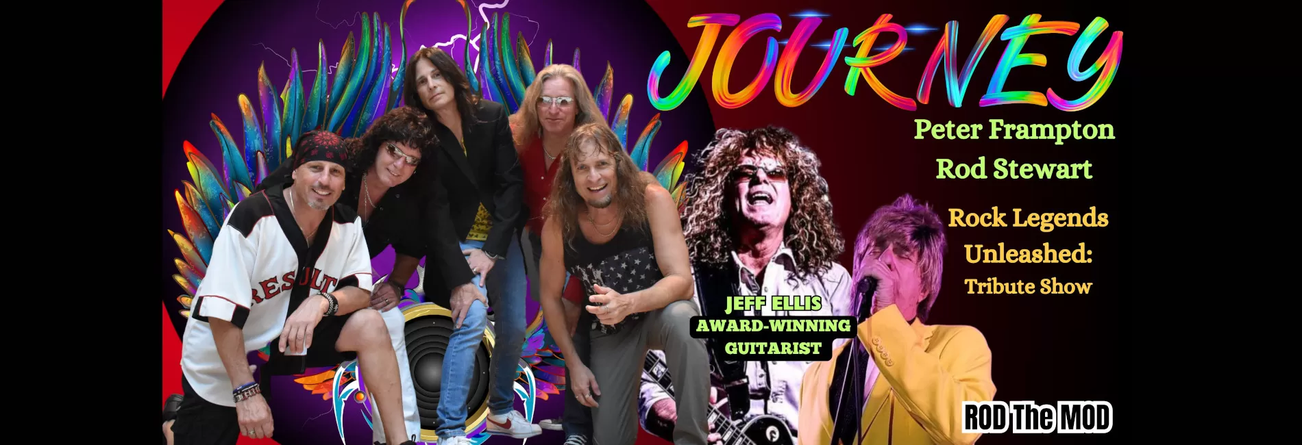 "Journey Tribute Escape" with special guest tributes to Rod Stewart and Peter Frampton