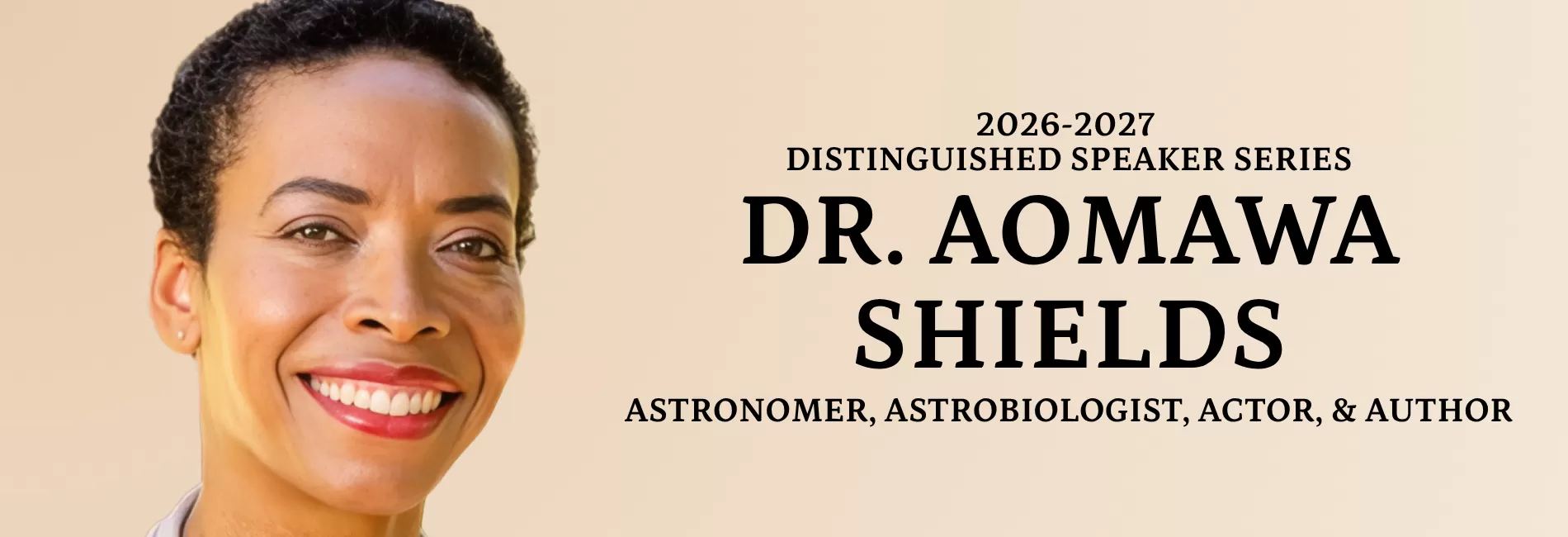DR. AOMAWA SHIELDS - Astronomer, Astrobiologist, Actor, & Author