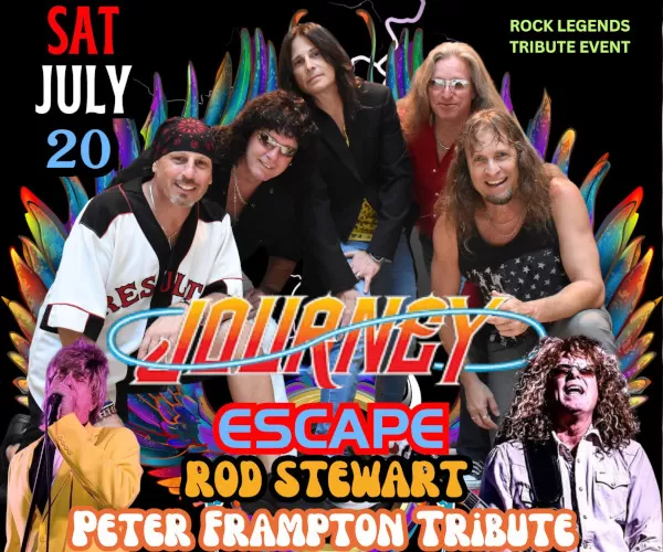 "Journey Tribute Escape" with special guest tributes to Rod Stewart and Peter Frampton
