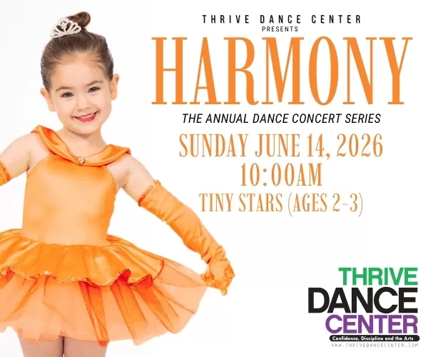Thrive Dance Center 15th Annual Concert Series "Harmony" Show 1: Tiny Star dancers (Ages 2–3)