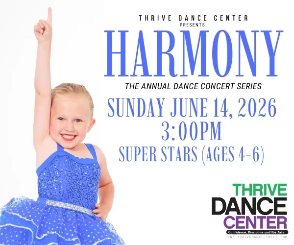 Thrive Dance Center 15th Annual Dance Concert Series "Harmony" Show 2: Rising Star dancers (Ages 4–6)